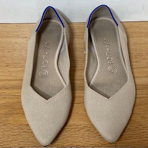 Ecru Rothy’s size 8.5 The Point